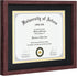 CORE ART 11x14 Diploma Frame Display Certificates 8.5 x 11 with Mat or 11 x 14 without Mat, College Degree Frame with Real Glass, Wall and Tabletop Display(Brown)