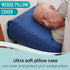 Circa Air Wedge Pillow Cover - Bed Wedge Pillow Case for Inflatable Wedge Pillow (24x24x8) Ultra Soft, 100% Mircofiber with Zip Cover, Machine Washable, Blue, Large