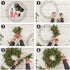 14 Inch Wire Wreath Frame Metal Round Wreath Form Making Rings Green for Christmas New Year Party Home Decoration DIY Macrame Floral Crafts Pack of 2