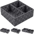Woven Storage Baskets for Organizing, Posprica Small Baskets Cube Bin Container Tote Organizer Divider for Drawer, Closet, Shelf, Dresser, Set of 4(Dark Grey)