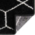 Unique Loom Trellis Frieze Collection Area Rug-Modern Morroccan Inspired Geometric Lattice Design, 2 x 3 ft, Black/Ivory