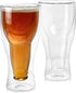 Set of 2 Double Wall Beer Glass, Unique Beer Glasses, Dad Beer Glass, Cool Beer Glasses, Insulated Beer Mug, Double Beer Mug, Fit up to 14 ounces