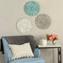 Stratton Home Décor S11564 Small Medallion Wall Décor, 13.00 W X 0.50 D X 13.00 H, Blue
