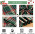 Plaid Tablecloth 57x84 Inch Green Christmas Table Cloth Checkered Fabric for Holiday Picnic Christmas Table Decoration