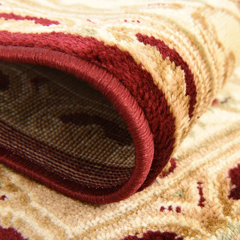 Unique Loom Versailles Collection Traditional Classic Floral Motif Area Rug (2' 2 x 3' 0 Rectangular, Burgundy/ Ivory)