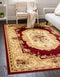 Unique Loom Versailles Collection Traditional Classic Floral Motif Area Rug (2' 2 x 3' 0 Rectangular, Burgundy/ Ivory)