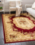 Unique Loom Versailles Collection Traditional Classic Floral Motif Area Rug (2' 2 x 3' 0 Rectangular, Burgundy/ Ivory)