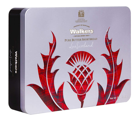 Walkers Shortbread Scottish Icon Thistle Holiday Tin, 5.3 Ounce