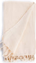 Bersuse 100% Cotton Ventura Turkish Towel - 37x70 Inches, Ivory
