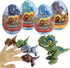 Xinge 4Pack Dinosaur Eggs with Biting Hand Tyrannosaurus Family Game Educational Toys Easter Party Favor for Kids Boys (Tyrannosaurus)