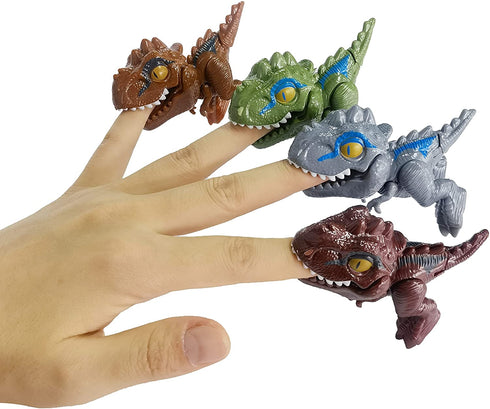 Xinge 4Pack Dinosaur Eggs with Biting Hand Tyrannosaurus Family Game Educational Toys Easter Party Favor for Kids Boys (Tyrannosaurus)