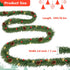 Auihiay 54 Feet Christmas Garland Artificial Christmas Garland with 30 Red Berries and 9 Pine Cones for Christmas Home Holiday Party Outdoor Indoor Decorations