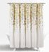 Lush Decor Weeping Flower Shower Curtain-Fabric Floral Vine Print Design, 72 x 72, Yellow & Gray
