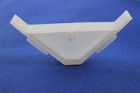 Berta (40 Pieces) 90 Degree Cabinet Triangle Bracket, Plastic White Corner Support Braces