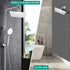 HBGEWO Shower Head, 8 Inch High Pressure Rain Shower Head, Pressure Boosting Shower Head, Awesome Shower Experience, Stainless Steel Rainfall Square Shower Head (Brushed Nickel)