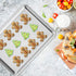 Wildone Baking Sheet Set of 2 - Stainless Steel Cookie Sheet Baking Pan, Size 12 x 10 x 1 inch, Non Toxic & Heavy Duty & Mirror Finish & Rust Free & Easy Clean