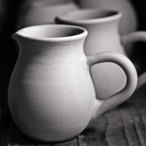 Handmade Red and White Polka Dot Small 150ml/5oz Ceramic Creamer, Milk Jug, Pourer, Pitcher Jug, Pottery Housewarming Gift for Tea Coffee Lovers by City to Cottage®