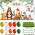 Woodland Decorations for Baby Animals Backdrop Balloon Arch Garland Kit Woodland Backdrop Forest Eucalyptus Ivy Leaves Balloons For Baby Shower Gender Neutral Birthday Party Supplies