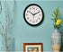 Bernhard Products Black Wall Clock Silent Non Ticking 10 Inch Quality Quartz Battery Operated Round Easy to Read Home/Office/Kitchen/Classroom/School Clock Sweep Movement