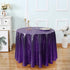 Kirsooku Purple Sequin Tablecloth Glitter Sparkly Iridescent Shimmer for Round Table Cloth 70 Inch Table Covers Decorations for Birthday Party Supplies Event Wedding Table Skirt Decor