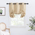 NICETOWN Blackout Curtain Shade for Basement - Roman Tie Up Window Valance Balloon Blind (Grommet Top Panel, 34 inches W x 45 inches L, Biscotti Beige)