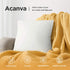 Acanva Decorative Throw Pillow Inserts for Sofa, Bed, Couch and Chair, Square Euro Sham Form Stuffer with Premium Polyester Microfiber, White, 2 Count