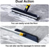Yocada Floor Scrub Brush 55.9" Telescopic Handle 2 in 1 Scrape Brush Stiff Bristle Shower Scrubber for Cleaning Patio Bathroom Garage Kitchen Wall Deck Tub Tile