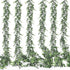 COCOBOO 6 Pack 36ft Eucalyptus Garland Artificial Greenery Boxwood Garland, Faux Vines Fake Hanging Plants for Wedding Table Arch Wall Decor (Dark Green)