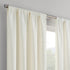ECLIPSE Kendall Modern Blackout Thermal Rod Pocket Window Curtain for Bedroom or Living Room (1 Panel), 42" x 63", Ivory