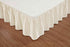 Sheets & Beyond Wrap Around Solid Microfiber Luxury Hotel Quality Fabric Bedroom Gathered Ruffled Bedding Bed Skirt 14 Inch Drop (Full, Beige)