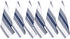 Urban Villa Set of 6 Kitchen Towels Highly Absorbent 100% Cotton Dish Towel 20X30 Inch with Mitered Corners Trendy Stripes Indigo Blue/White Bar Towels & Tea Towels
