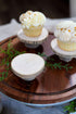 Wooden Cake Stands | Farm and Wedding Wood Cake Pedestal Stand | Surprise Cake Stand Made of Ash Wood | Size of Rustic Wood Cupcake Stand is 3.5 inches with 6 Pieces