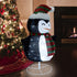 YOFIT 2.5 Ft Lighted Pop up Christmas Penguin Decorations, 45 LED Light up Collapsible Christmas Penguin for Home Indoor Outdoor Holiday Xmas Party Decor