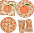 Peach Fruit Party Supplies Tableware Set Includes 24 9" Paper Plates 24 7" Plate 24 9 Oz Cups 50 Lunch Napkins for Sweet as Peaches Summer Tropical Themed Disposable Baby Shower Birthday Dinnerware