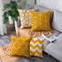 pinata Yellow Pillow Covers 18x18 Set of 4 Decorative Outdoor Throw Pillows Cases Spring Summer Fall Daybed Mustard Farmhouse Modern Geometric Square Decorations for Sofa Couch Home Cushion Covers