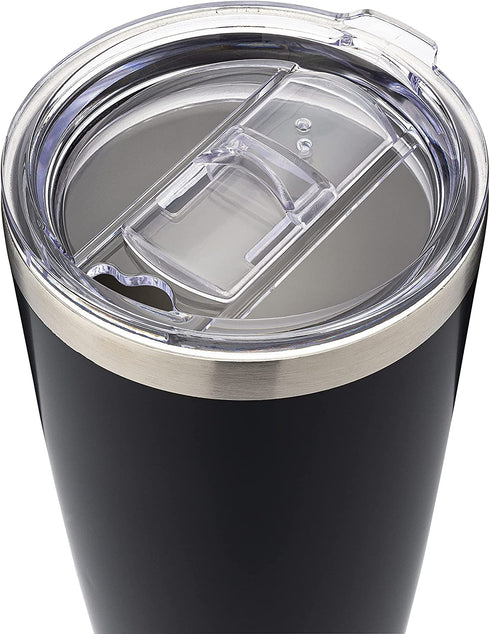 I'm The Captain & I'm Always Right 20oz Stainless Steel Tumbler by The Navy Knot - Double-Insulated Tumbler with Lid, Coffee Travel Mug, Hot Cold Coffee Cup - Nautical Design For Lake & Ocean Boaters