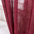 AmHoo 2 Panels Linen Sheer Curtains Premium Heavy Semi Draperies with Grommet Top Drapes Voile Panels Window Treatment for Living Bedroom Room Burgundy 52 x 84 Inch