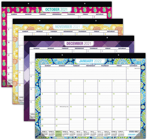 Desk Calendar 2022: Large Monthly Pages - 22"x17" - Runs Through December 2022 (Pack of 1)
