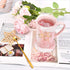 Best Mom Ever Mug Best Mom Gifts from Daughter Son Gifts for Mom Coffee Mug Mother's Day Birthday Gifts 14 Oz with Gift Box and Spoon Coaster Pink Marble Mom Mug