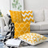 pinata Yellow Pillow Covers 18x18 Set of 4 Decorative Outdoor Throw Pillows Cases Spring Summer Fall Daybed Mustard Farmhouse Modern Geometric Square Decorations for Sofa Couch Home Cushion Covers