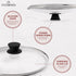 Glass Lid - 10"-inch/25.4-cm/264mm - Compatible with Lodge - Fully Assembled Tempered Replacement Cover - Oven Safe for Skillet Pots Pans - Universal for all Cookware: Cast Iron, Stainless Steel