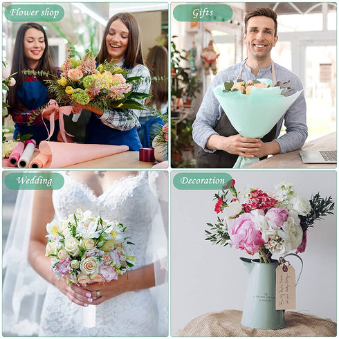 Wedding Bouquet Holder Flower Foam Bouquet Holder Bridal Handle Bouquet Holder for Flower Arrangement (10 Pieces)