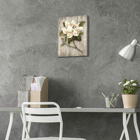 UTOP-art Flower Canvas Print Wall Art: Blossom Floral Picture Artwork on Canvas for Kitchen Dining Room Bedroom Bathroom Decor