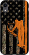 iPhone XR Bow Hunting Tree Stand Deer Hunter American Flag Camouflage Case