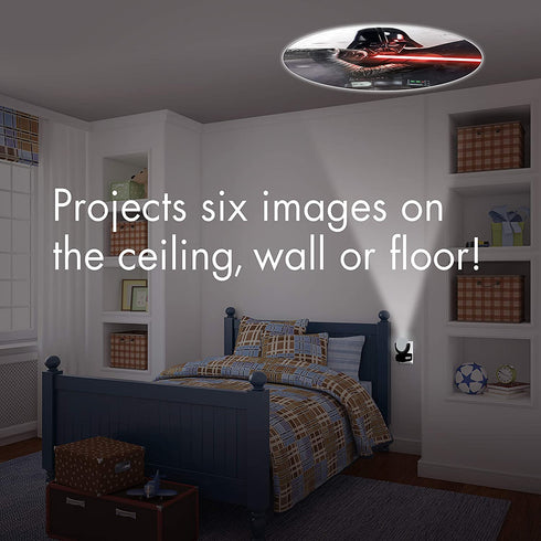 Projectables LED Night Light Projector, Plug-in, Dusk-to-Dawn, Collectors Edition, Ceiling, Wall, or Floor, Ideal for Bedroom, Nursery, 43646, Star Wars | 6-Image