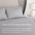 Everspread Bed Sheets (4 Piece Sheet Set), Queen Size, Light Gray. Ultra-Soft & Breathable. Luxury Bedding. Deep Pockets - Fits Mattresses up to 16 inches. Wrinkle & Fade Resistant