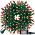 Funpeny 300 LED Valentine's Day String Lights, 100 FT Plug in Connectable Waterproof Fairy String Lights Green Wire with 8 Modes for Indoor Outdoor Xmas Tree Home Garden Decorations (Red)
