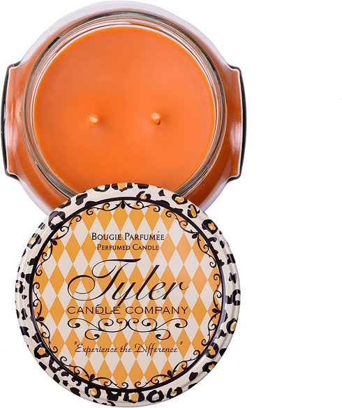 Tyler Glass Jar Candle - 22 Oz Long Burning Scented Candle Pumpkin Spice Fragrance