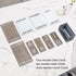 Gaobei Perpetual Calendar Wooden Calendar Blocks Vintage Wood Block Calendar for Home Office Desk Accessories Week Month Date Display (Happy Life)