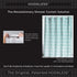 Hookless Printed Peva Shower Curtain, 71 X 74, Blue